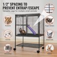 thumbnail image 2 of VEVOR 34" Metal Small Animal Cage 2-Tier Rolling Ferret Cage with Tray A Ramp, 2 of 8