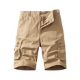 thumbnail image 1 of Styesk Mens Shorts Men's Pockets Cargo Pants Casual Button Classic Summer Short With Multi Pockets, 1 of 5