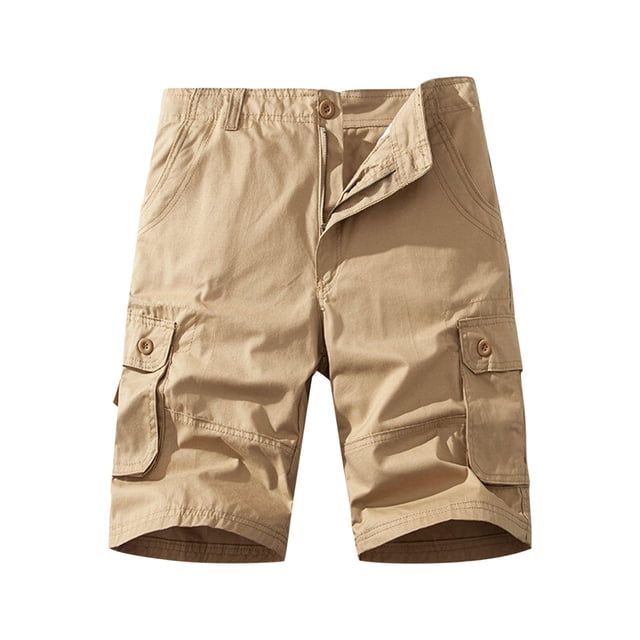 Styesk Mens Shorts Men's Pockets Cargo Pants Casual Button Classic Summer Short With Multi Pockets