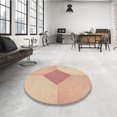 thumbnail image 4 of Ahgly Company Tapis de Zone Rond Orange Lavable en Machine, 8 Pieds Rond, 4 of 7