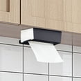 thumbnail image 1 of Cabinets Paper Towel Holder Under Cabinet Dispenser Over Door Towel Rack Suitable for Kitchen Bathroom Durable Metal Rack for Organized Spaces, 1 of 3