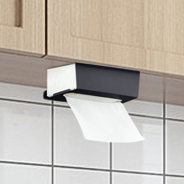 Cabinets Paper Towel Holder Under Cabinet Dispenser Over Door Towel Rack Suitable for Kitchen Bathroom Durable Metal Rack for Organized Spaces