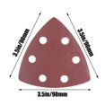 thumbnail image 4 of Khall Oscillating Sanding Paper,61pcs 90mm 6 Holes Sanding Pad Sand Paper Oscillating Polish Multi Tools,Sanding Pad, 4 of 8