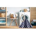 thumbnail image 2 of Ahgly Company Tapis d'Intérieur Lavable en Machine Carré Bleu Nuit, 8 Pieds Carré, 2 of 7