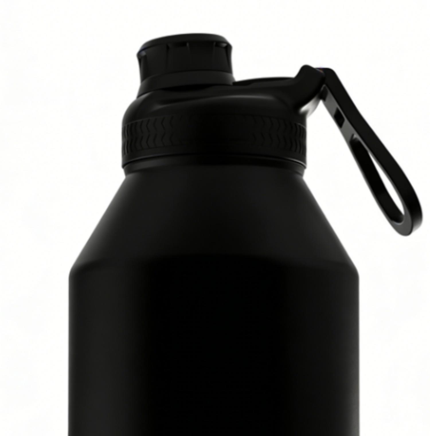 Mainstays 64 oz noir multi-taille en acier inoxydable coupe SS304 à l'intérieur + SS201 à l'extérieur, PP, silicone