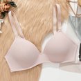 thumbnail image 3 of Soutien-gorge Camisole Sans Fil pour Femmes, Soutien-Gorge Convertible avec Encolure en V, Style Balconnet W-452 Roses 44C, 3 of 3