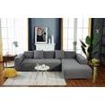 thumbnail image 2 of Stretch Durable L Shape Sofa Cover For 1 2 3 4 Seaters (Light Gray, 2 Seaters), 2 of 6