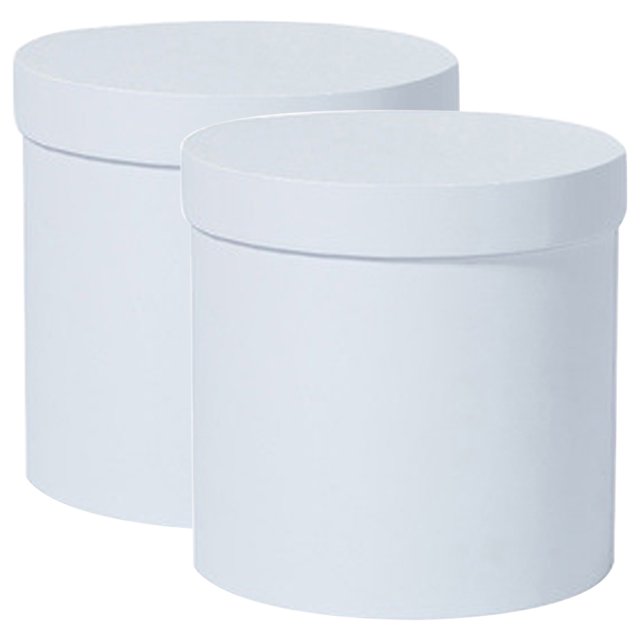 SHISUYAN 2pcs Floral Arrangements Flower Box Round Box for Proposal Wedding Birthday