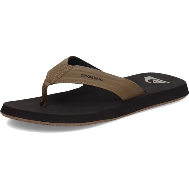 Quiksilver Sandale à 3 Pointes Monkey Wrench pour Homme, Beige/uni, 14 M US