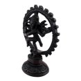 thumbnail image 2 of Ebony Finish Nataraj Dancing Shiva Hindu Statue Diwali, 2 of 4