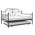 thumbnail image 3 of DHP Lucie Metal Daybed Full/Twin Size Frame in Black, 3 of 11