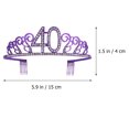 thumbnail image 3 of Miangastore Crown Headdress Purple 1Set 5.9*4.7*1.6In Alloy, 3 of 8