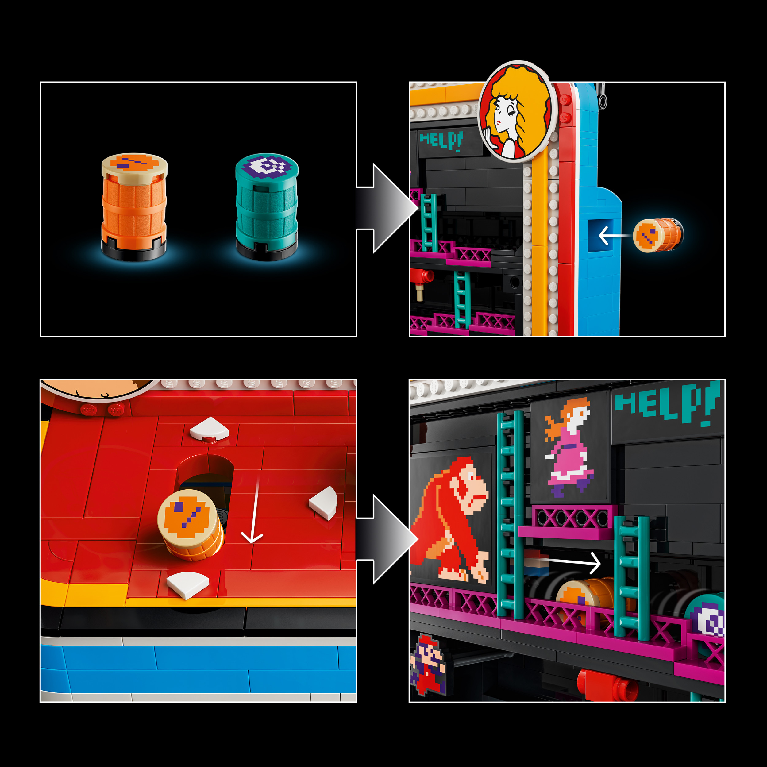 LEGO Borne d’Arcade Donkey Kong , Ensemble de Construction 72051