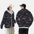 thumbnail image 4 of Lsque Pig Farm Pattern UPF 50+ Lightweight Sun Protection Men's Women's Long Sleeve Shirt, Hoodie Performance -Medium, 4 of 7