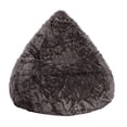 thumbnail image 1 of Gouchee Home Fluffy Charcoal Faux Fur Bean Bag Chair – Plush Lounge Seating with Polystyrene Bead Filling, Suitable for Adults and Teens, Lightweight & Portable for Bedroom, Dorm or Living Room, 1 of 8