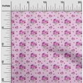 thumbnail image 2 of oneOone Rayon Fuschia Pink Fabric Floral Craft Projects Decor Fabric Printed By The Yard 56 Inch Wide, 2 of 4