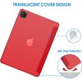 thumbnail image 3 of Supershield Case iPad Pro 11, Slim Stand Hard Back Shell Smart Cover for iPad Pro 11 Inch 4th Generation 2022 /3rd Generation 2021 /2nd Gen 2020 - Red, 3 of 5
