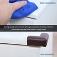 thumbnail image 4 of Unique Bargains Foam Corner Protector L Shape Cushion Table Edge Desk Guard Brown 4Pack, 4 of 7