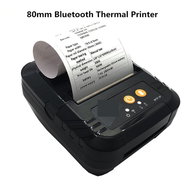 80mm Paper Wireless Portable Bluetooth Receipt Thermal Printers free SDK No Need Ink or Toner