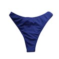 thumbnail image 4 of Weiqiqre Womens Swimsuits One Shoulder Bikini Twisted Ruched High Cut Bandeau Bikini Set Two Piece Swimsuit, 4 of 5