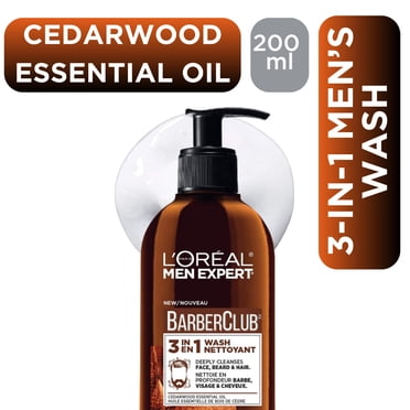 L'Oréal Paris BarberClub 3-en-1 Nettoyant pour la barbe, le visage et les cheveux