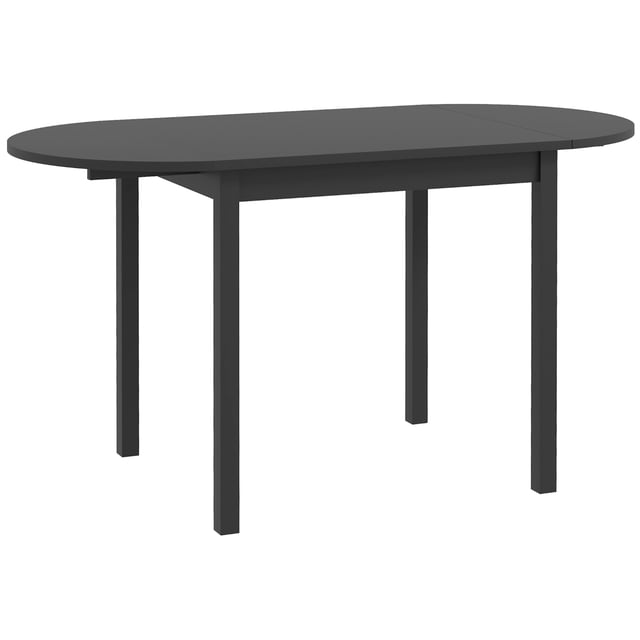 CoSoTower Solid Wood Kitchen Table, Drop Leaf Tables for Small Spaces, Folding Dining Table, Black