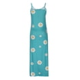 thumbnail image 4 of SMihono Robe Maxi Bohème d'Été pour Femmes Grande Taille Femmes Été Décontractée à Imprimé Floral Amincissante à Bretelles Robe Longue de Fête Robe de Plage Évasée, 4 of 8