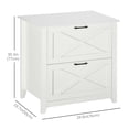 thumbnail image 3 of Vinsetto Mobile Filing Cabinet on Wheels with Hanging Bars for A4 Size, 3 of 10