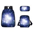 thumbnail image 1 of Agiferg Sac d'École Motif Ciel 3D Respirant Voyage Plein Air Sac Multifonction 3 Pcs, 1 of 1