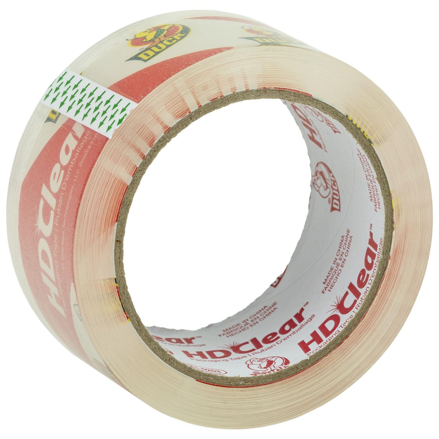 Paquet de 4 rubans d'emballage résistants HD Clear de marque Duck, 1.88 in. x 54.6 yd., 4 Paquet