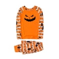 thumbnail image 3 of TIMIFIS Pyjamas d'Halloween pour la Famille pour Femmes/hommes Pyjamas des Fêtes d'Halloween Ensembles Assortis Tenue de Nuit 2 Pcs Combinaison Toile d'Araignée Fantômes Citrouille Squelette Haut et Pantalon Tenue Tenue d'Intérieur Hiver, 3 of 4