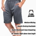 thumbnail image 4 of [5 Pack] Men's Dry-Fit Active Athletic Shorts Basketball Running Gym Workout with Two Side Pockets, 4 of 8