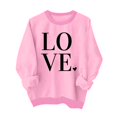 thumbnail image 2 of Meichang Sweatshirts à Col Rond pour Femmes, Sweatshirts de la Saint-Valentin, Sweatshirts Graphiques Cœur, Manches Longues Décontractées, Coupe Ample, Vacances, 2 of 3