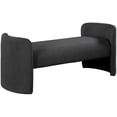 thumbnail image 1 of Meridian Furniture Peyton Black Boucle Fabric Bench, 1 of 7