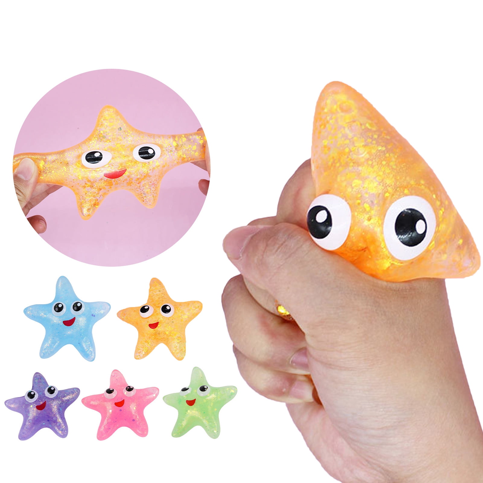 Lubelski Starfish Squeeze Toy Cozy Touch Soft Rebound Shine