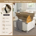 thumbnail image 4 of HOMCOM Table Basse avec Dessus Rabattable et Rangement Caché, Table Centrale Carrée, 4 of 10