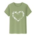 thumbnail image 4 of T-Shirts de la Saint-Valentin pour Femmes, T-Shirts Graphiques Cœur d'Amour, T-Shirts Graphiques Mignons pour Adolescentes, T-Shirts Décontractés Imprimés pour la Saint-Valentin, T-Shirt Col Rond Imprimé, Chandail pour Femmes, 4 of 8