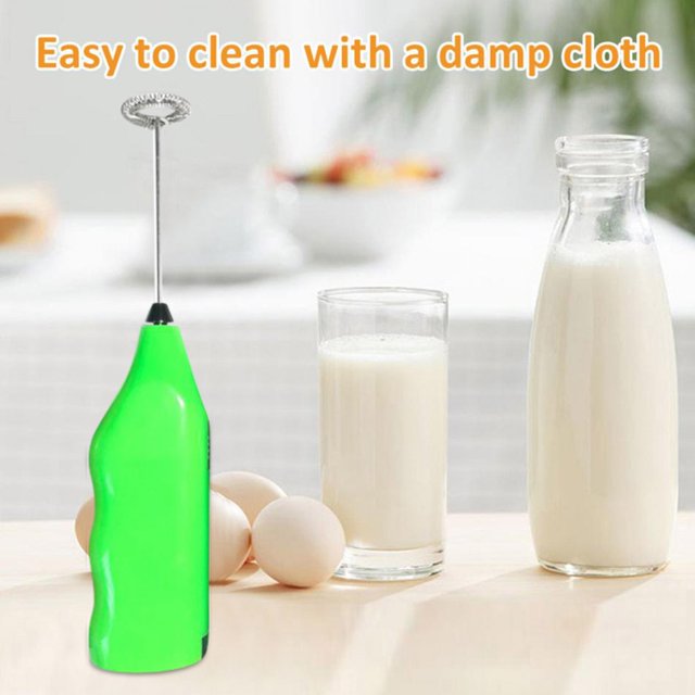 Sueyeuwdi Immersion Blender Kitchen Gadgets Mini Handheld Electric Eggs Mixer Cream Coffee Cake Household Eggs Mixer Green 27*8*3cm