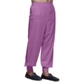 thumbnail image 2 of Atasi Mens Elastic Ethnic Wear Bottom Pant Readymade Solid Rayon Harem Pajama, 2 of 5