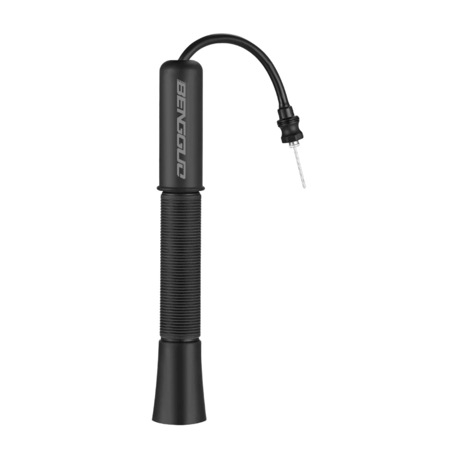 S SERENABLE Ball Pump Convenient Manual Pump Air Pump for Rugby Ball Sports Balls Soccer Black