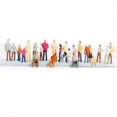 thumbnail image 3 of 100x Miniature Standing Sitting People Passenger Figures Model Train Diorama Scenics Building , 1:150 N Scale, 3 of 6