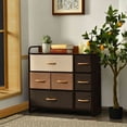 thumbnail image 4 of Costway 7-Drawer Dresser Storage 3-Tier Organizer Tower Steel Frame Wooden Top, 4 of 10