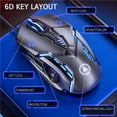 thumbnail image 2 of stanreset Gaming Mouse 6D 3200DPI Adjustable Wired LED Computer Mice Silent Mouse for Laptop PC No.3, 2 of 6