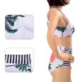 thumbnail image 3 of Women's Coconut Tree Print High Waist Bikini Set Bathing Suit, 3 of 4