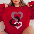 thumbnail image 4 of TIMIFIS Cadeaux de la Saint-Valentin pour Elle Cœur Chandail pour Femmes Mode Mignon Imprimé Amour Col Rond Chandails en Molleton Décontractés Manches Longues Tenues Printemps Automne - Printemps/été, 4 of 4