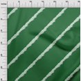 thumbnail image 3 of oneOone Rayon Green Fabric Stripe Craft Projects Decor Fabric Printed By The Yard 56 Inch Wide, 3 of 5