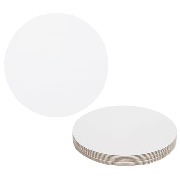 Uxcell 10 Pcs Cardboard Cake Rounds 6" Cake Board for Desserts White