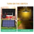 thumbnail image 3 of Abody Solar Powered Pendants Light with Adjustable Panel Auto ON/OFF Sensor IP65 Water-resistant Hanging Lamp for Outdoor/Indoor Garden Patio Yard Storage, 3 of 7