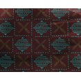 thumbnail image 4 of oneOone Georgette Viscose Fabric Leaves & Geometric Block Printed Fabric 1 Yard 42 Inch Wide, 4 of 4
