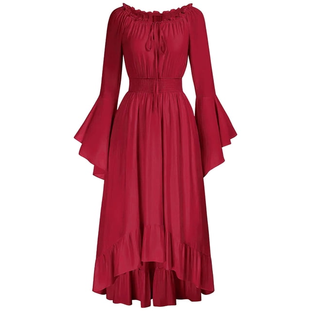 UPPADA Liquidation Robes d'Invitée de Mariage à Manches Évasées pour Femmes Robe de Cocktail Chic Robes de Bal d'Hiver Robes de Cocktail Formelles Robes à Fleurs pour Femmes